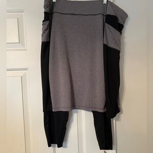 Grey and Black Snoga Athletic Skirt